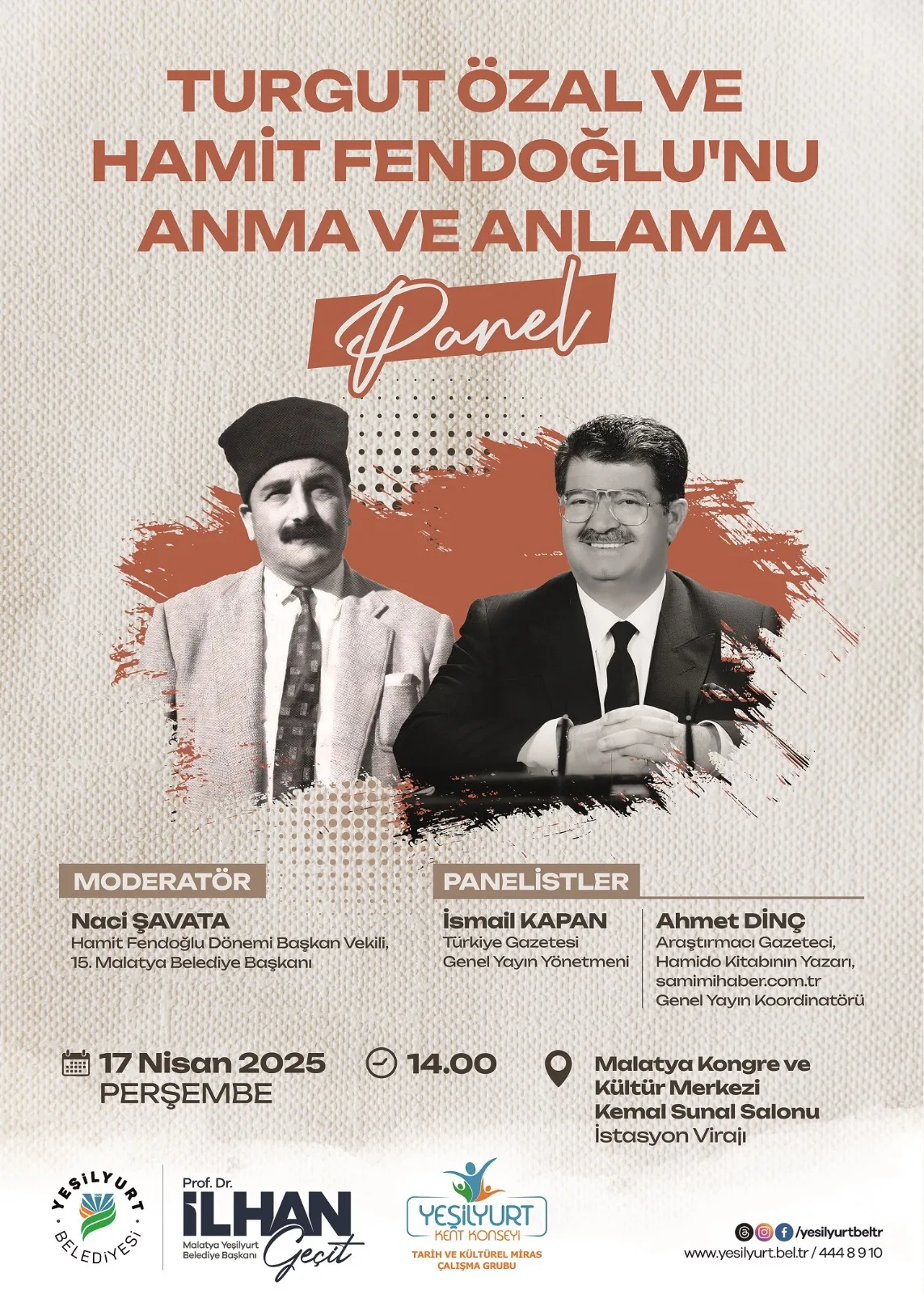 YMP İL BAŞKANI AHMET YALÇIN'DAN ÖZAL VE HAMİDO'YA  ANLAMLI MESAJ
