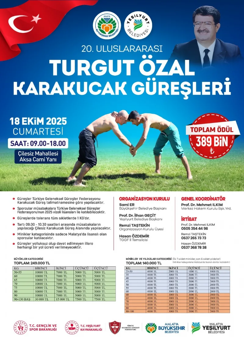 TURGUT ÖZAL KARAKUCAK GURESLERİ BASLIYOR