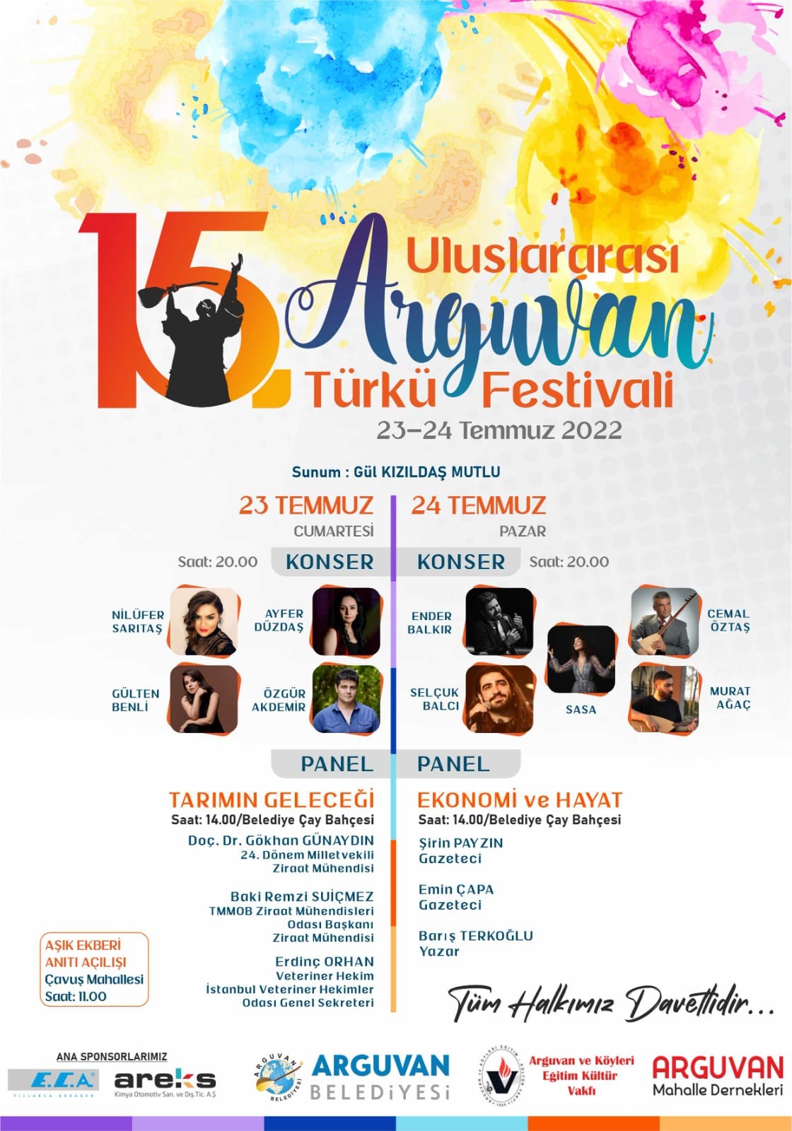 15. ULUSLARARASI ARGUVAN TÜRKÜ FESTİVAL PROGRAMI BELLİ OLDU