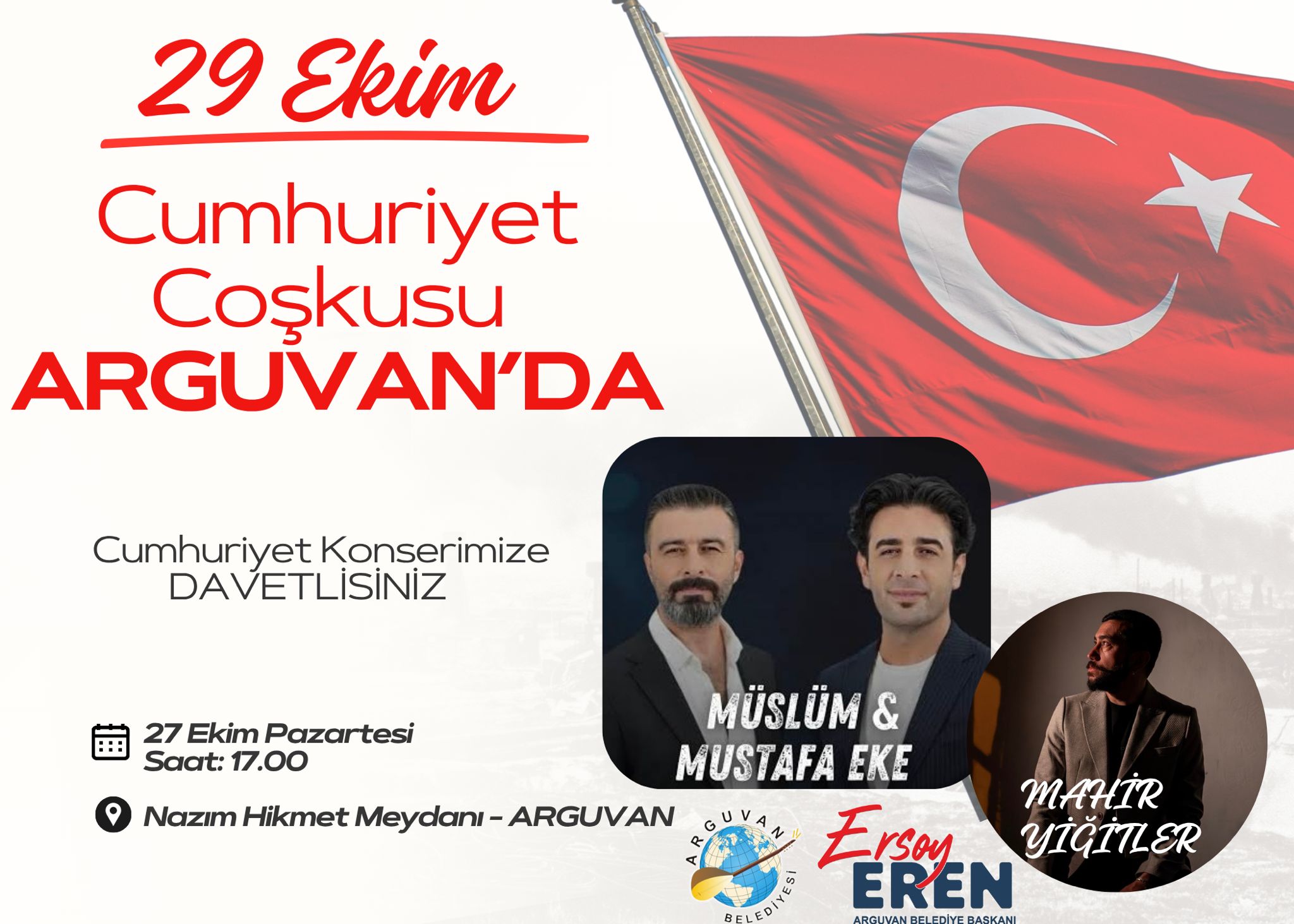 29 EKİM COŞKUSU ARGUVAN DA YAŞANACAK