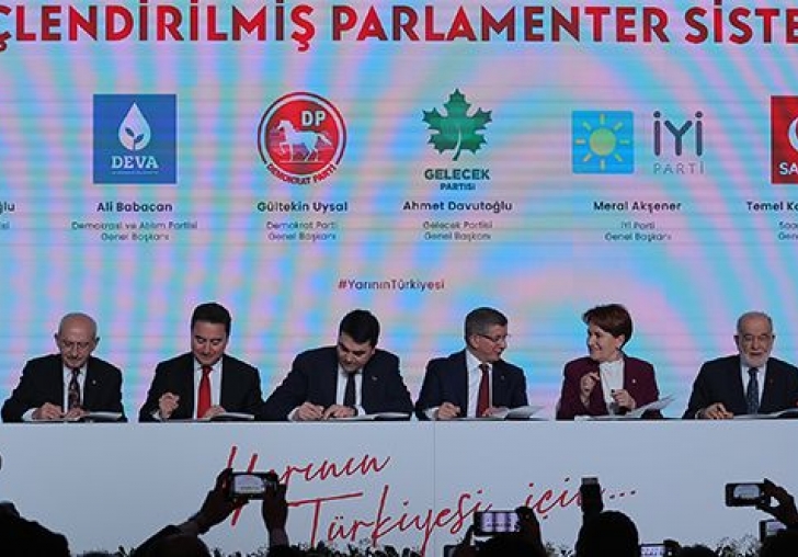 6 lider imzaları attı: Yarının Türkiyesi Mutabakat Metni açıklandı