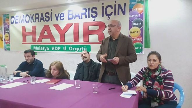 “DEMOKRASİ VE BARIŞ İÇİN HAYIR”