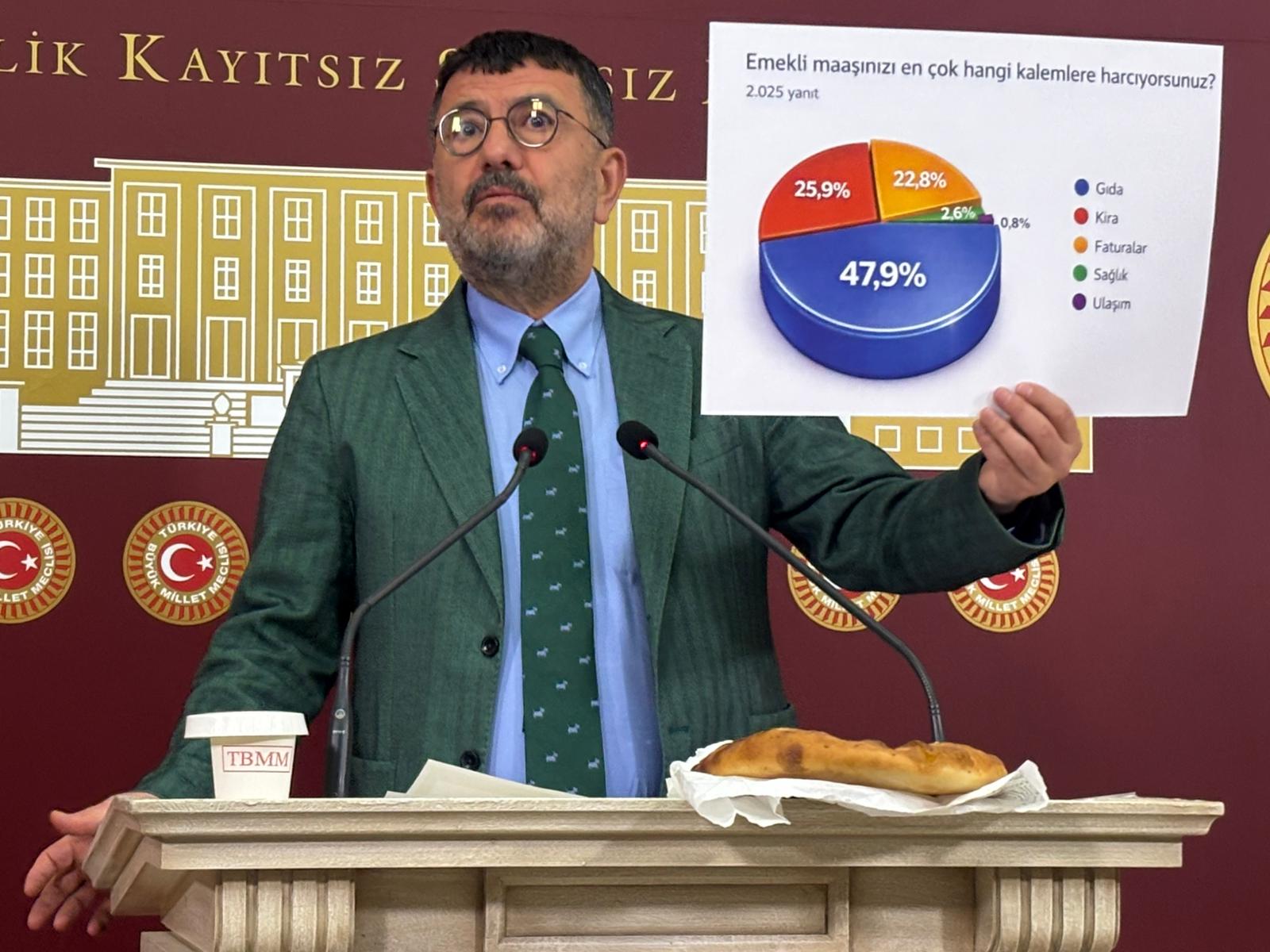 AĞBABA " EMEKLİ İKRAMİYESİNDEN 40 PİDE ÇALINDI "