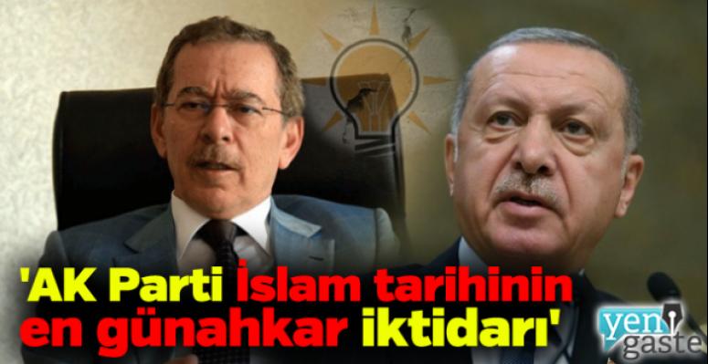Abdüllatif Şener: AK Parti İslam tarihinin en günahkar iktidarıdır!