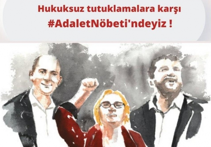 Adalet Nöbeti birinci ayını doldurdu