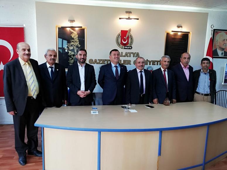 Ağbaba ve Gürkan Gazeteciler Cemiyetini ziyaret etti