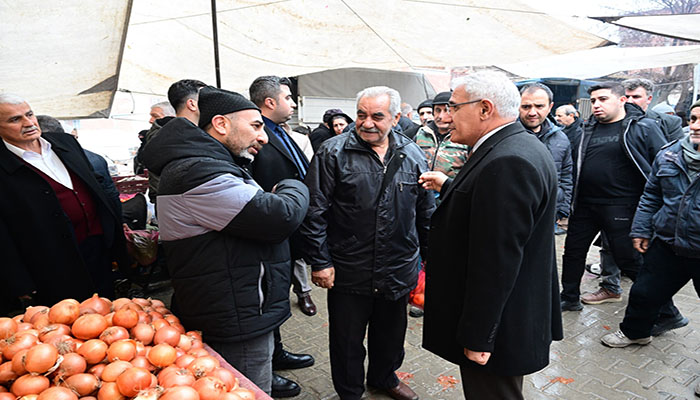 Başkan Güder, Pazar Esnafını Ziyaret Etti