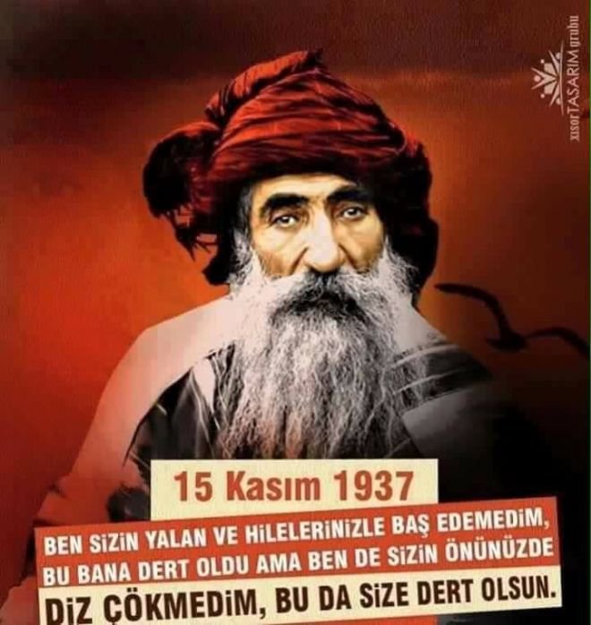 Dersim halkının lideri Pir Seyit Rıza idam edilmesinin 79. Yılında anıldı.