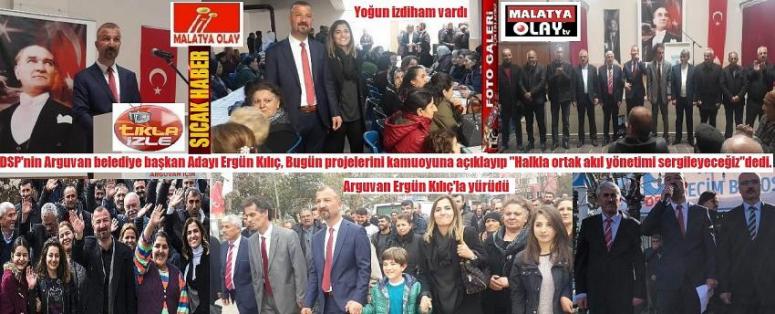 Ergün Kılıç'a; Arguvan Hayırlı olsun