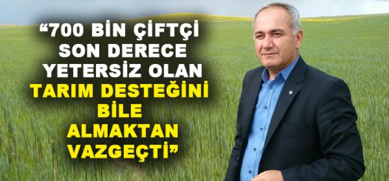 Fevzi Çiçek: Çiftçilerimiz Üretmekten Vazgeçiyor