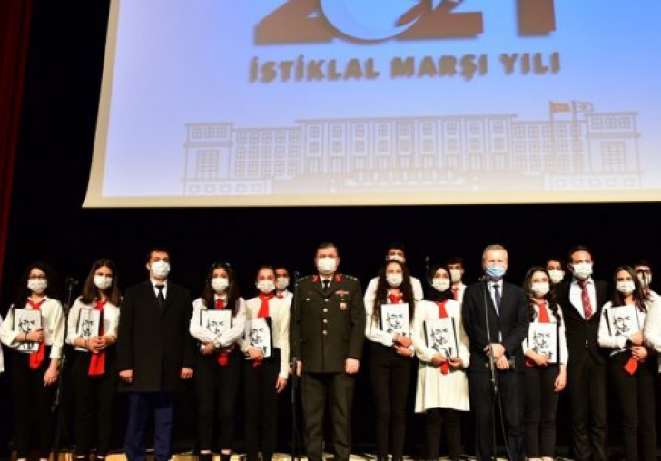 İstiklal Marşının Kabulünün 100. yıl dönümü programı yapıldı