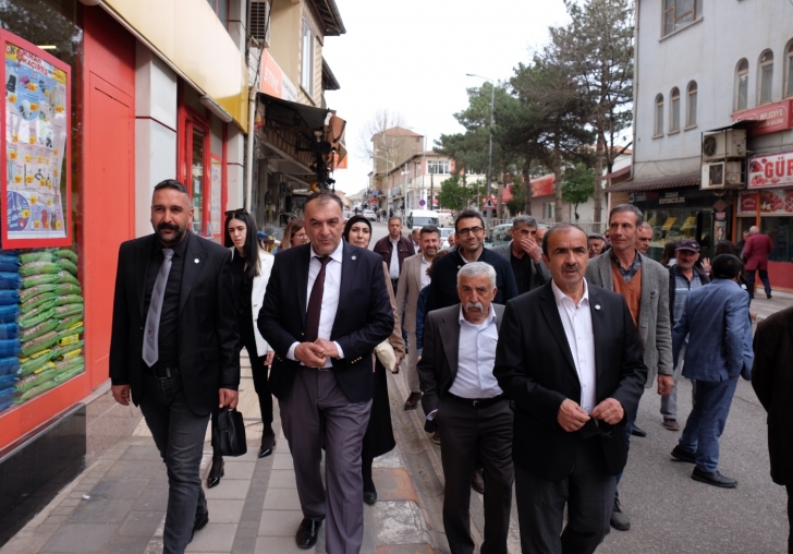 İYİ Parti Hekimhan'ı gezdi..  Yılmaz,  Maden ve Ceviz ilçeye daha çok getiri sağlayacak 