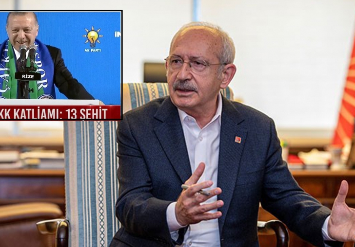 Kılıçdaroğlu: 13 şehidimizin sorumlusu Recep Tayyip Erdoğan'dır