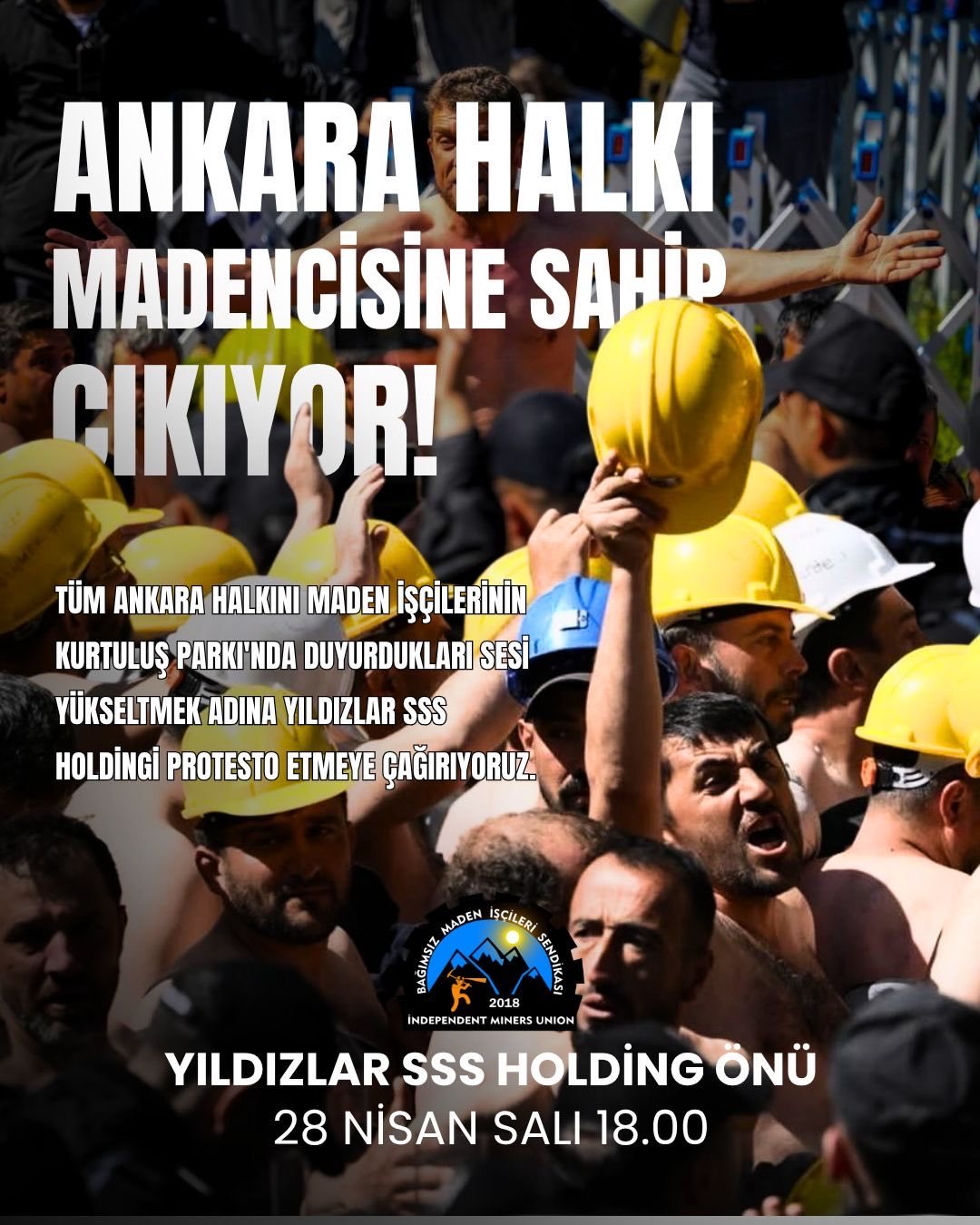 MADEN EMEKÇİLERI MÜCADELELERİNİ KARARLILIKLA SÜRDÜRÜYOR