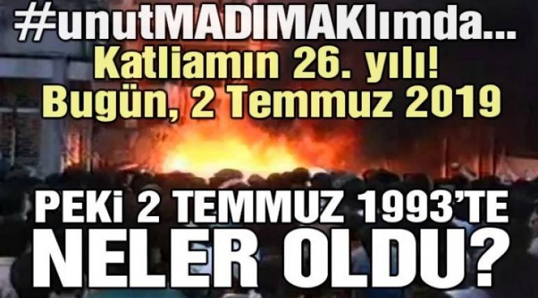 Madımak'ta katledilenler için Sivas katliamını Unutmadık Aklımda Yürüyüşü yapıldı