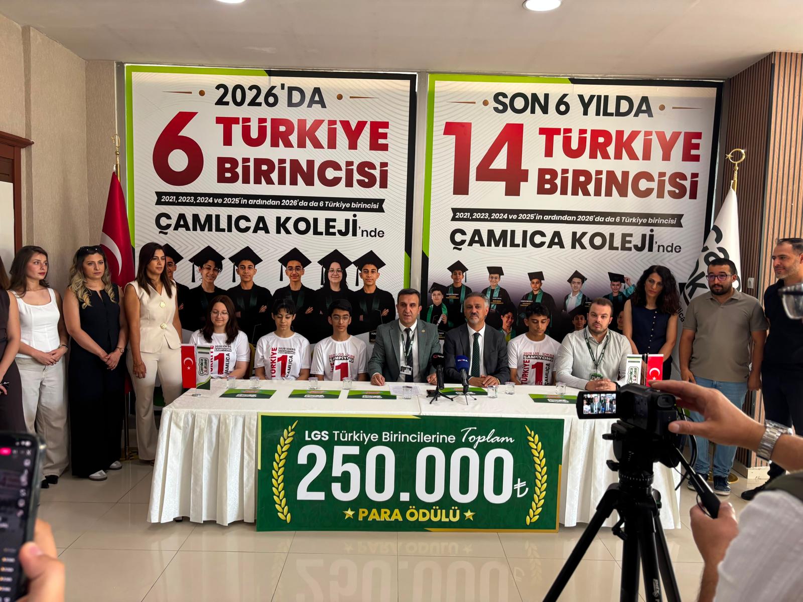 MALATYA ÇAMLICA KOLEJ̌İ 6 TÜRKİYE BİRİNCİSİ ÇIKARDI