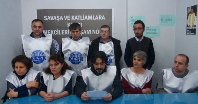 MALATYA KESK BİRLEŞENLERİ BARIŞ NÖBETİNE BAŞLADI