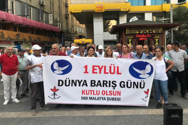 Malatya yüksek sesle barışı seslendirdi;  "Barış hakkı, bir insan hakkıdır"