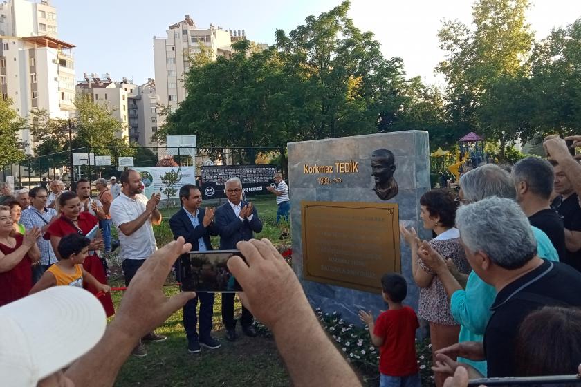Malatyalı Korkmaz Tedik Barış Parkı Antalya Murat paşa’da açıldı