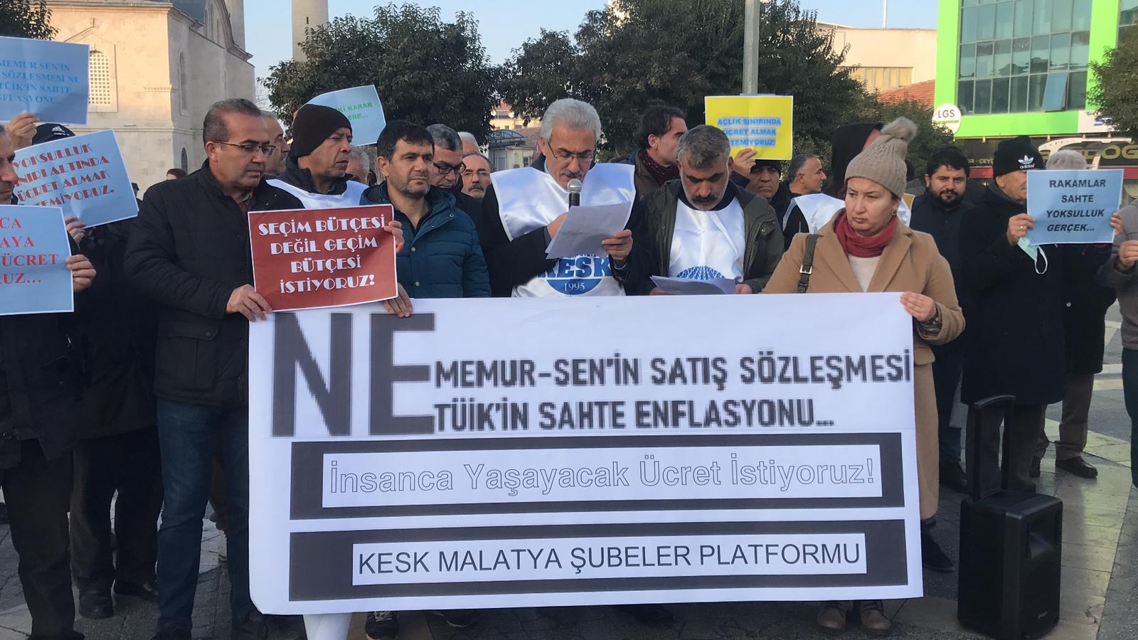 NE MEMUR SEN’İN SATIŞ SÖZLEŞMESİ, NE TÜİK’İN SAHTE ENFLASYONU…  İNSANCA YAŞAYACAK ÜCRET İSTİYORUZ!