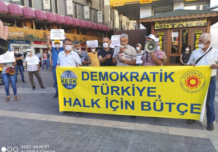 Normalleşme İçin Emekten, Halktan Yana Bir Bütçe, İnsanca Yaşamaya Yetecek Bir Gelir İstiyoruz.