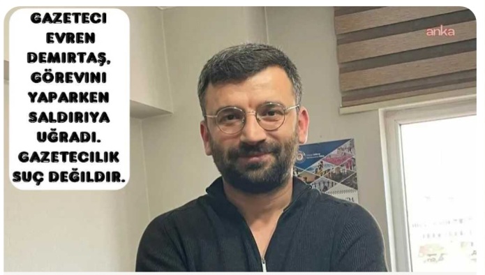 " GAZETECIYE YUMRUK DEMOKRASİYE DARBE :