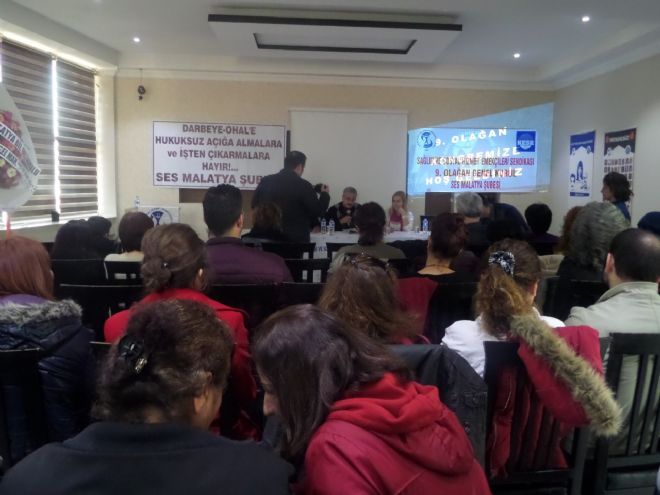 SES Malatya şubesi 9. Olağan kongresini gerçekleştirdi