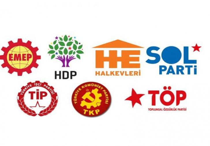 Sol ve sosyalist partilerden ortak açıklama:   Herkesi suçlular ittifakı ile mücadele etmeye çağırıyoruz