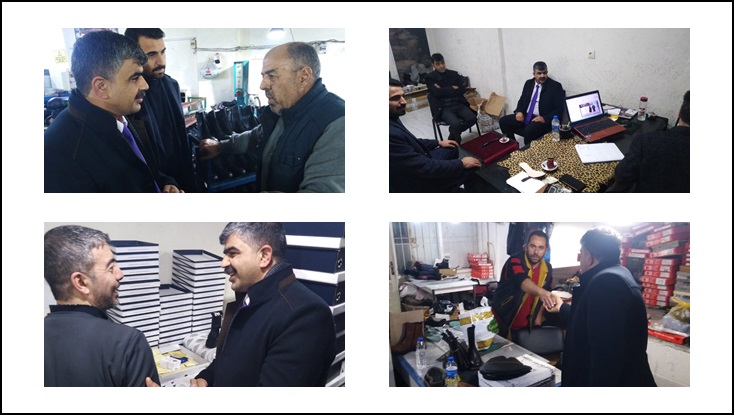 TDP il Başkanı Karakuş Esnafları Ziyaret Etti