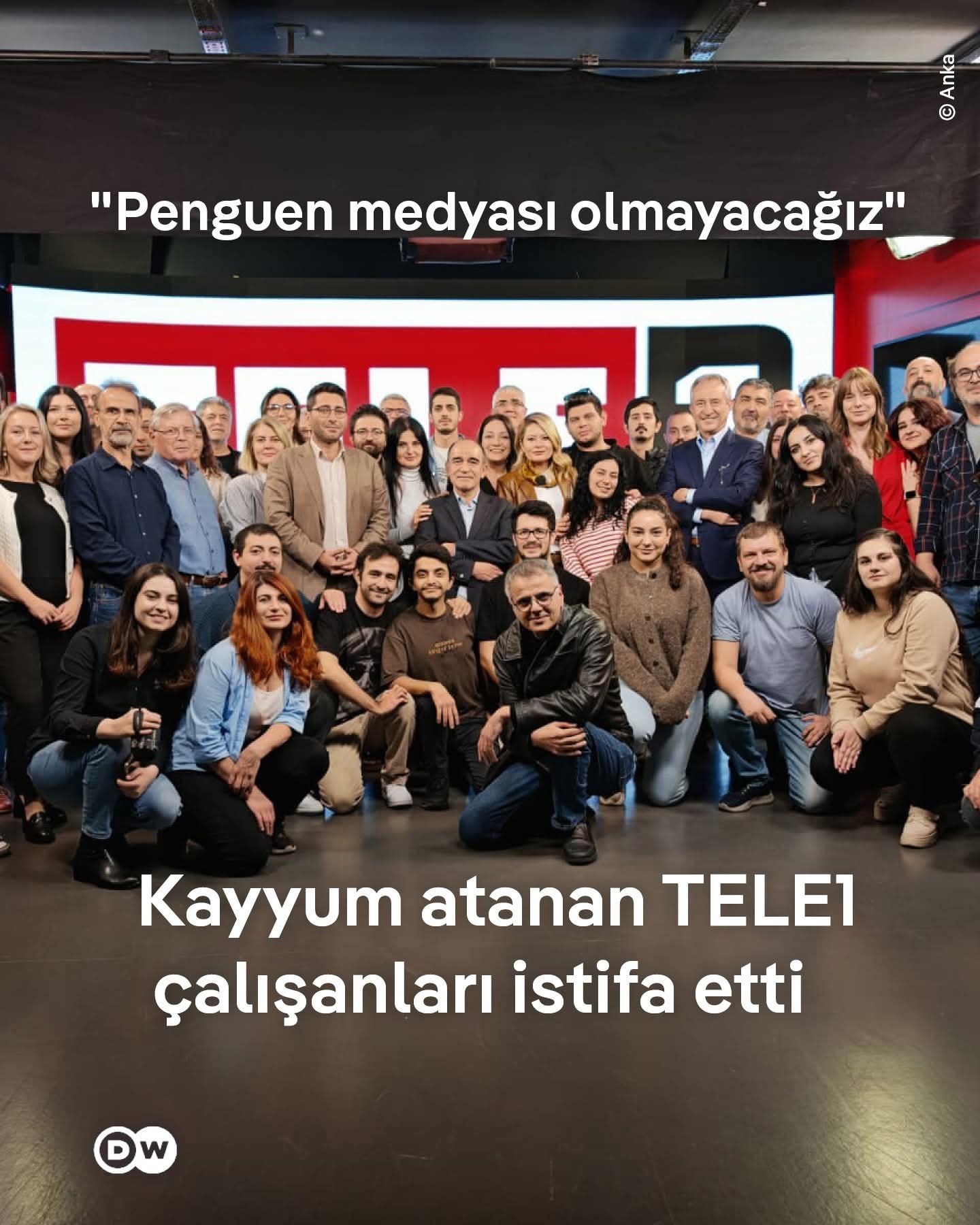 TELE 1 EMEKÇİLERİNIN YANINDAYIZ " TESLİM OLMUYORUZ "