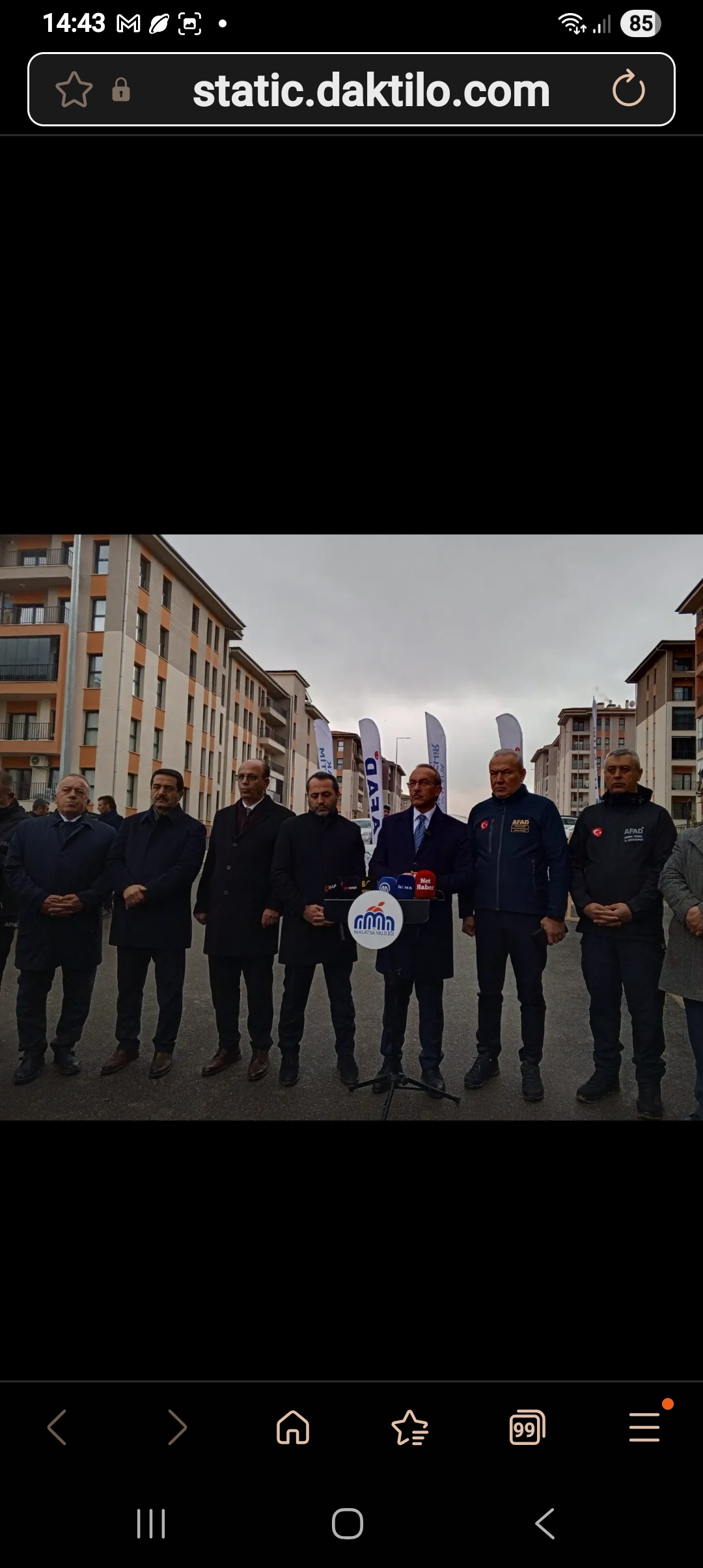 VALİ YAVUZ " ÜZÜNTÜMUZ BÜYÜK AMA UMUDUMUZ DAHA BÜYUK "