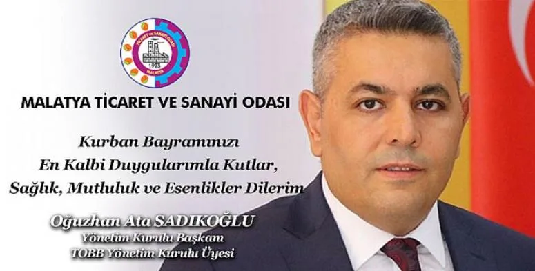 TSO Başkanı Sadıkoğlu  ' Bayramlar; sevgi, paylaşma, dayanışma ve barıştır'