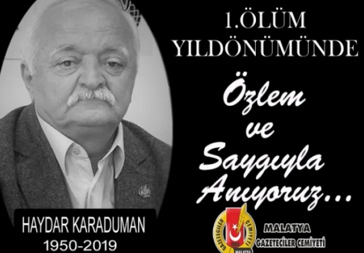 Haydar Karaduman Başkanı Rahmetle Anıyoruz!