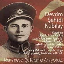 DEVRİM ŞEHİDİ ÖĞRETMEN ASTEĞMEN KUBİLAY