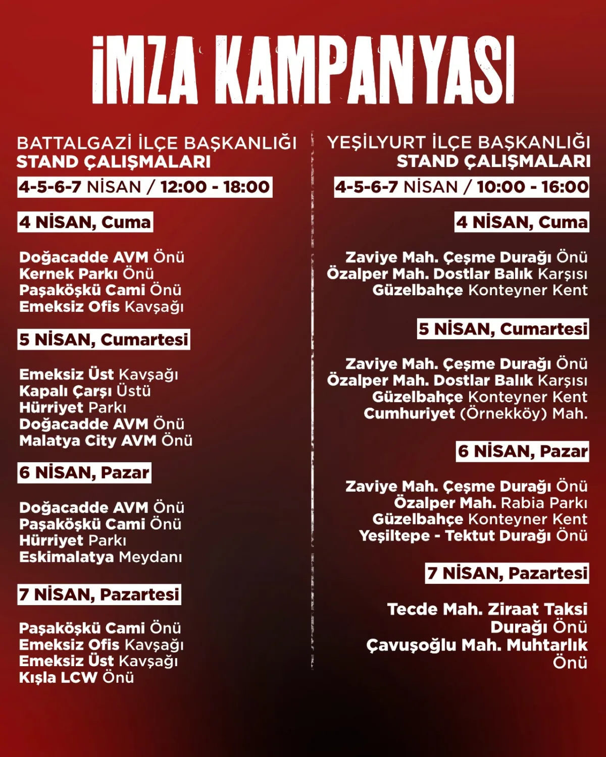 CHP DE IMAMOĞLU İÇİN  İMZA KAMPANYASI