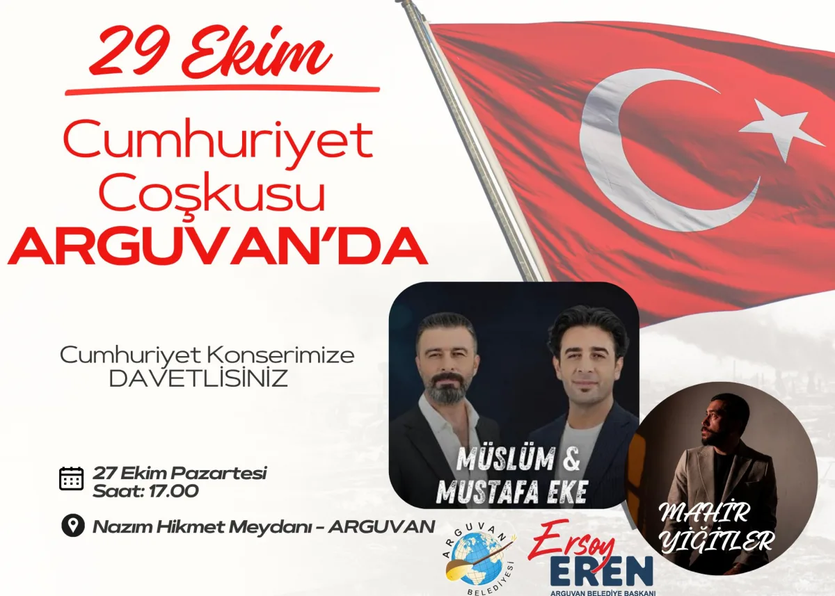 29 EKİM COŞKUSU ARGUVAN DA YAŞANACAK