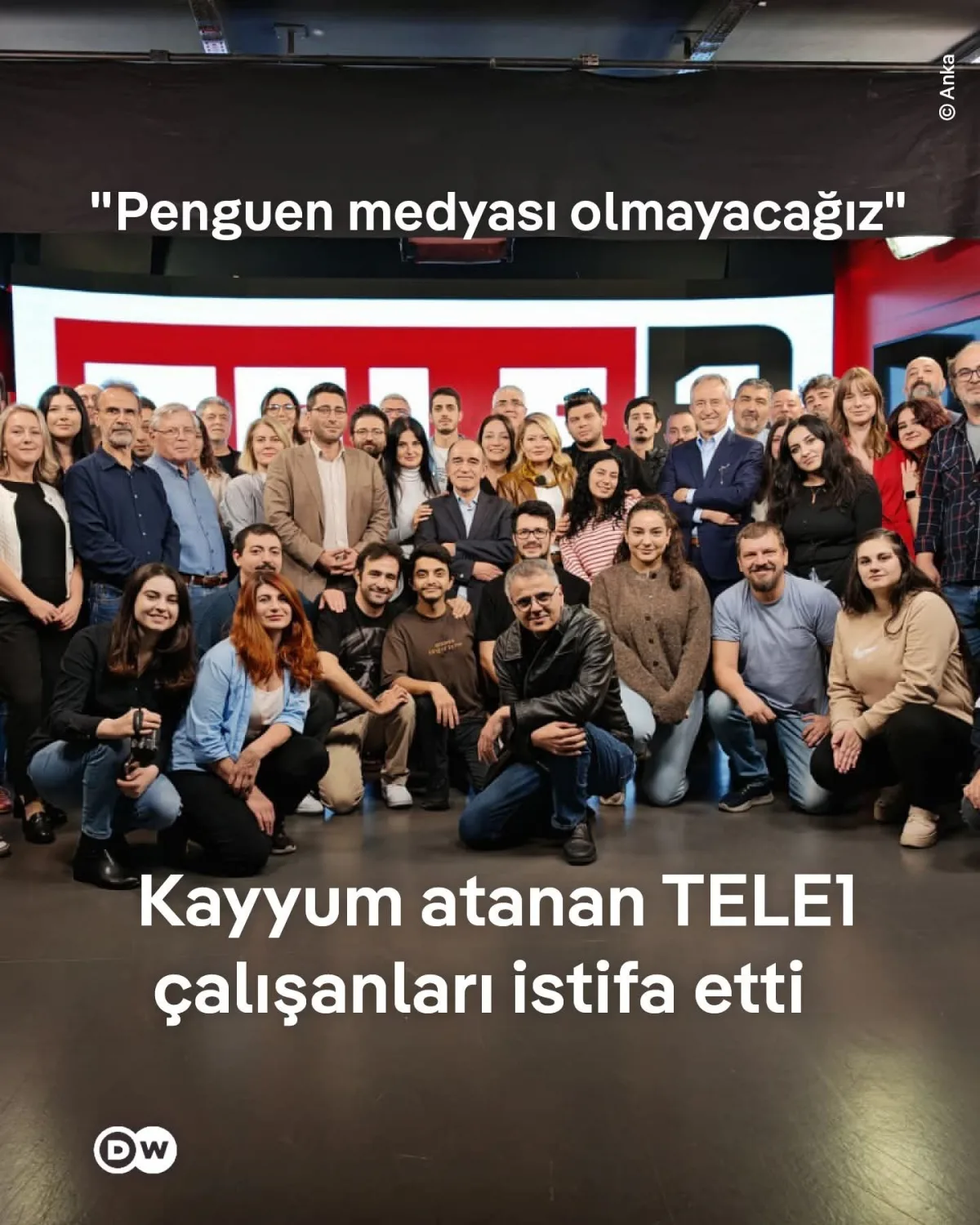 TELE 1 EMEKÇİLERİNIN YANINDAYIZ " TESLİM OLMUYORUZ "