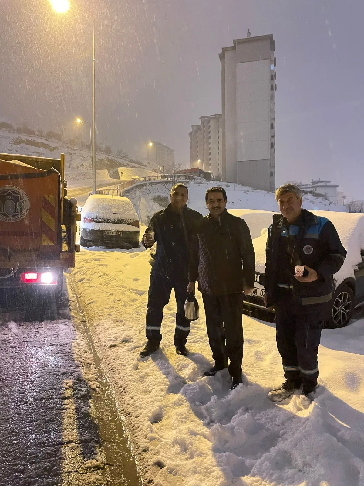 BATTALGAZİDE KAR SEFERBERLİĞİ