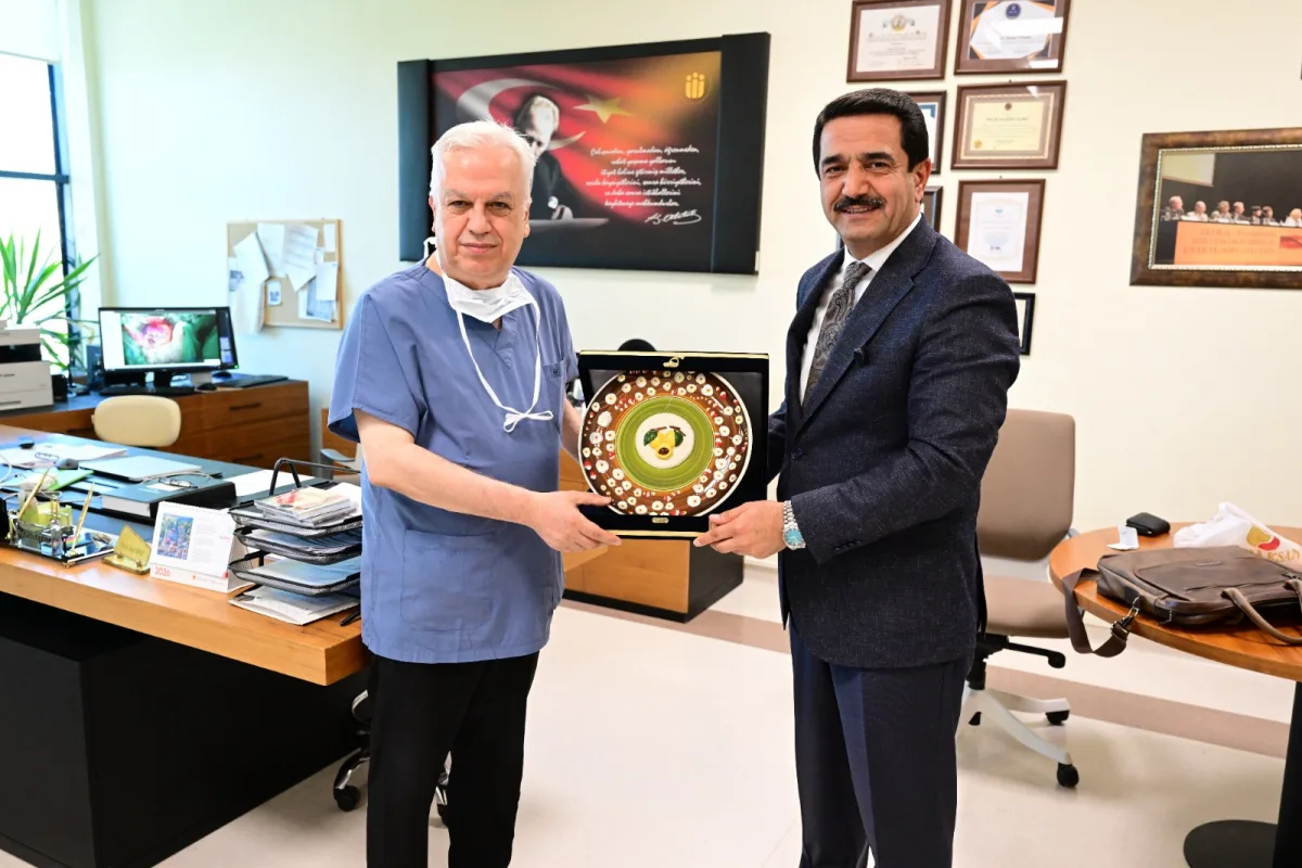 BAŞKAN TAŞKINDAN PROF.DR SEZAİ YILMAZA ZİYARET