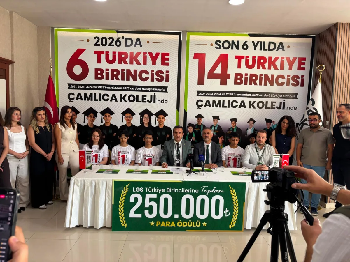 MALATYA ÇAMLICA KOLEJ̌İ 6 TÜRKİYE BİRİNCİSİ ÇIKARDI
